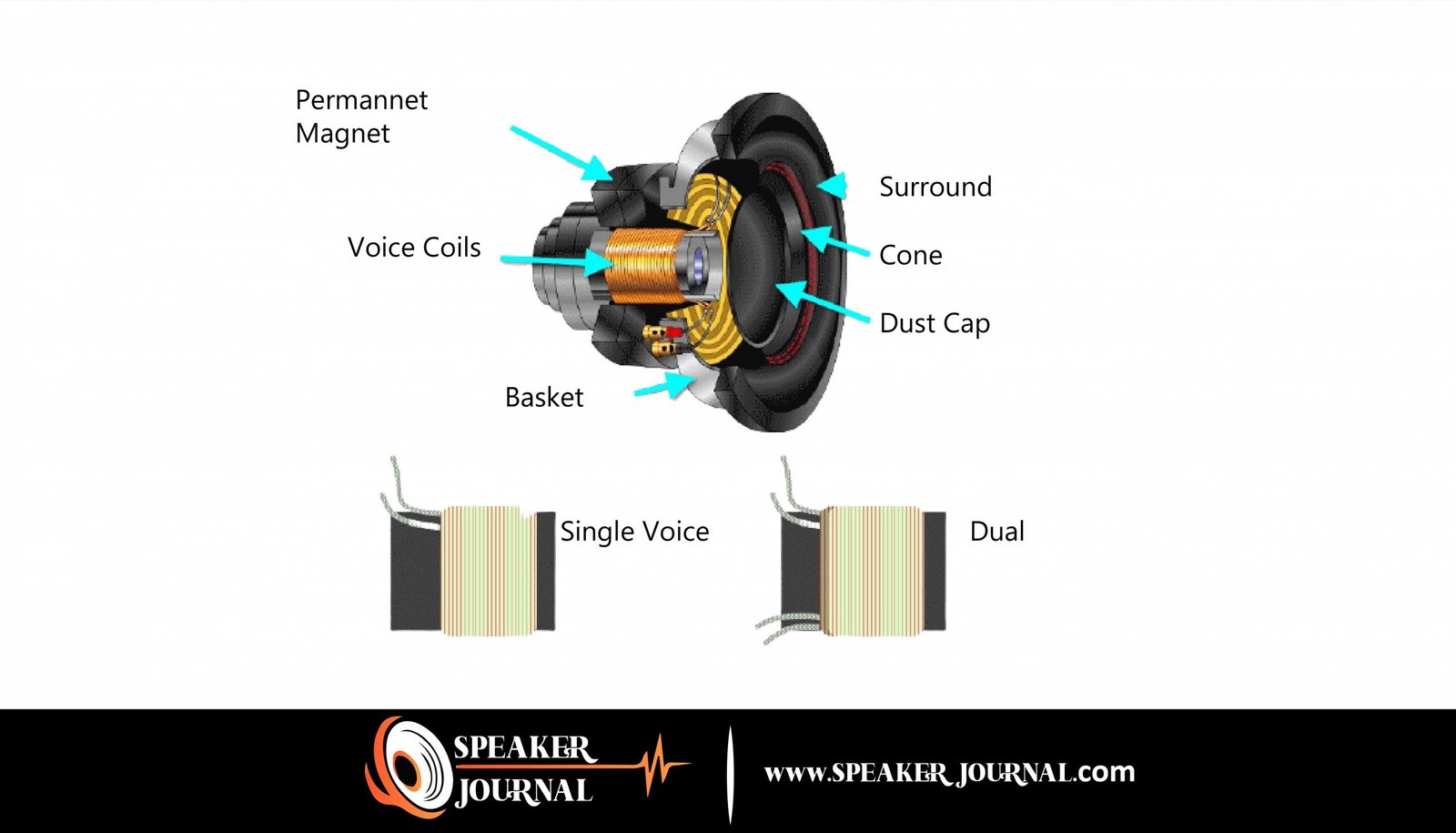 How To Wire A Dual Voice Coil Subwoofer by speakerjournal.com
