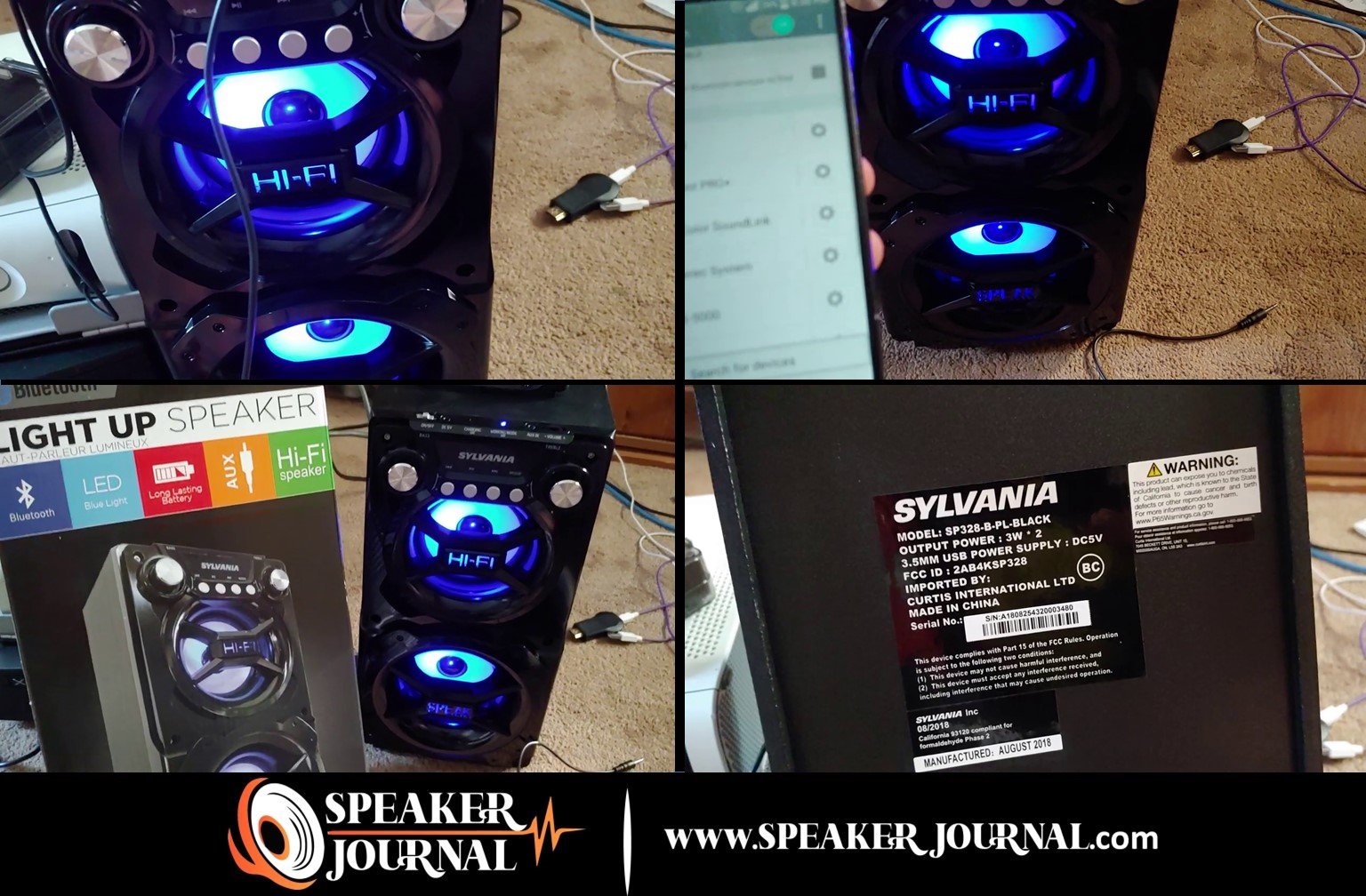 Sylvania Bluetooth Speakers SP328